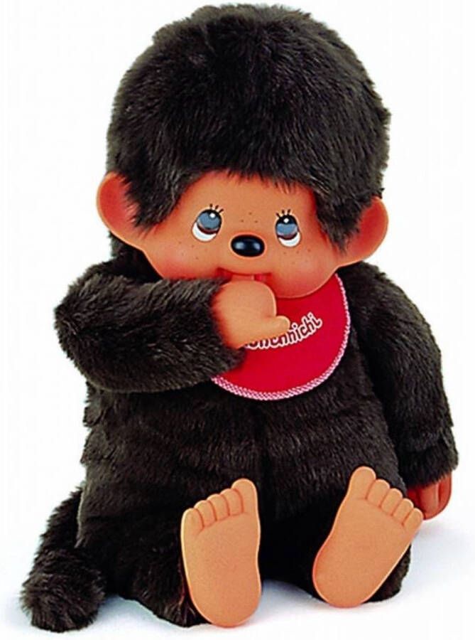 Monchhichi Jongen met slab rood (80cm)