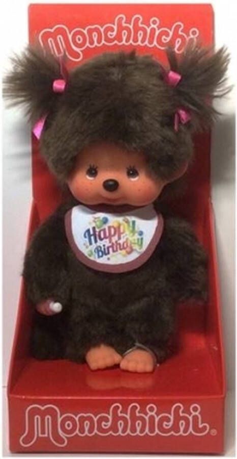 Monchhichi Meisje Happy Birthday (20cm)