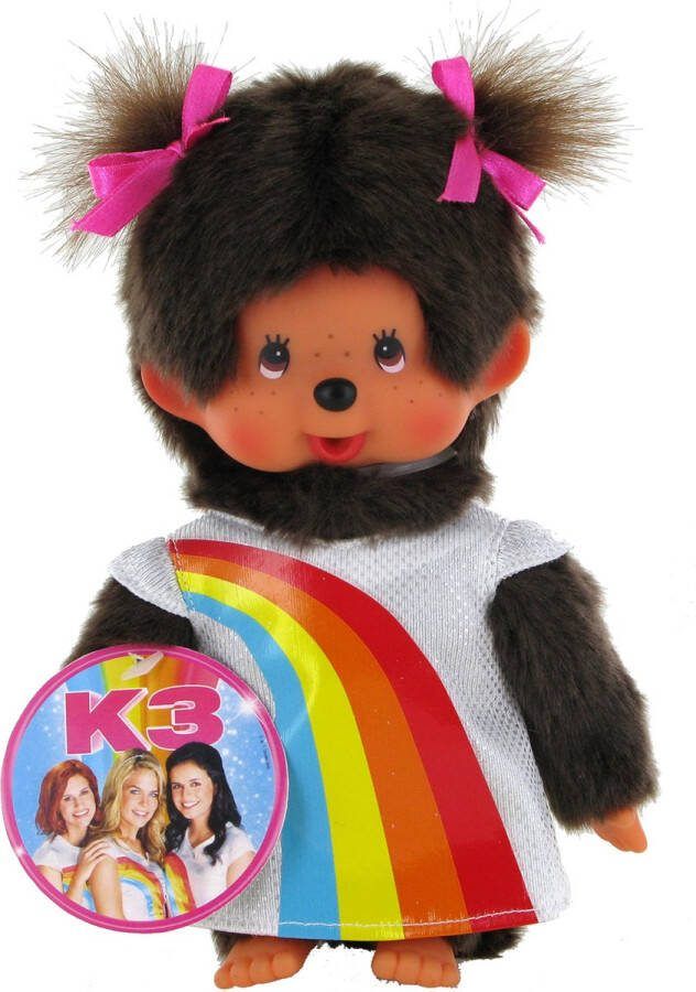 Monchhichi K3 Meisje Regenboogjurk 20 cm