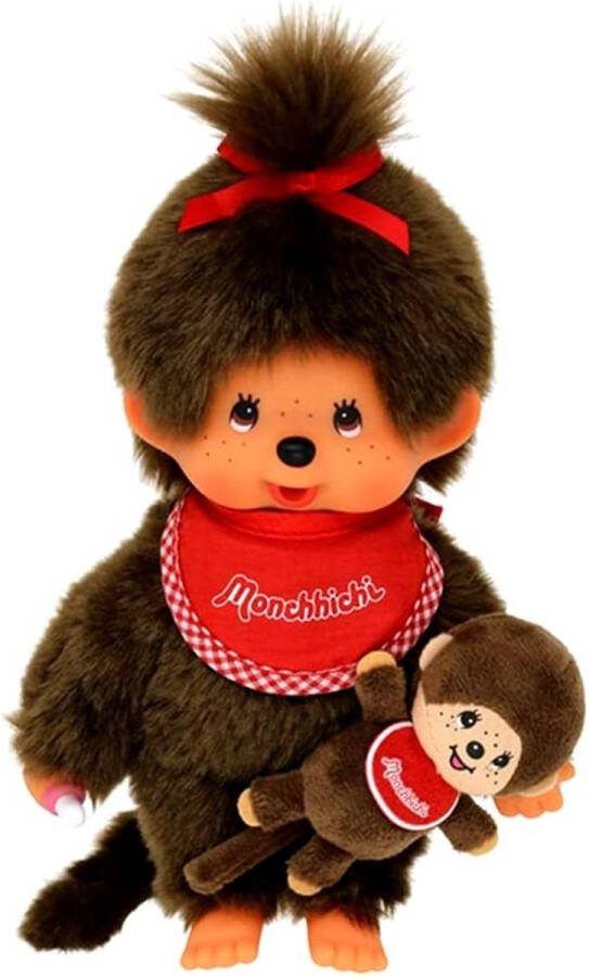 Monchhichi + Mini set Rood
