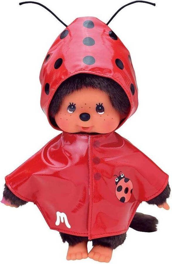 Monchhichi Monchichi kledingsset Regenjas met Lieveheersbeestje- Monchichi aapje niet inbegrepen!
