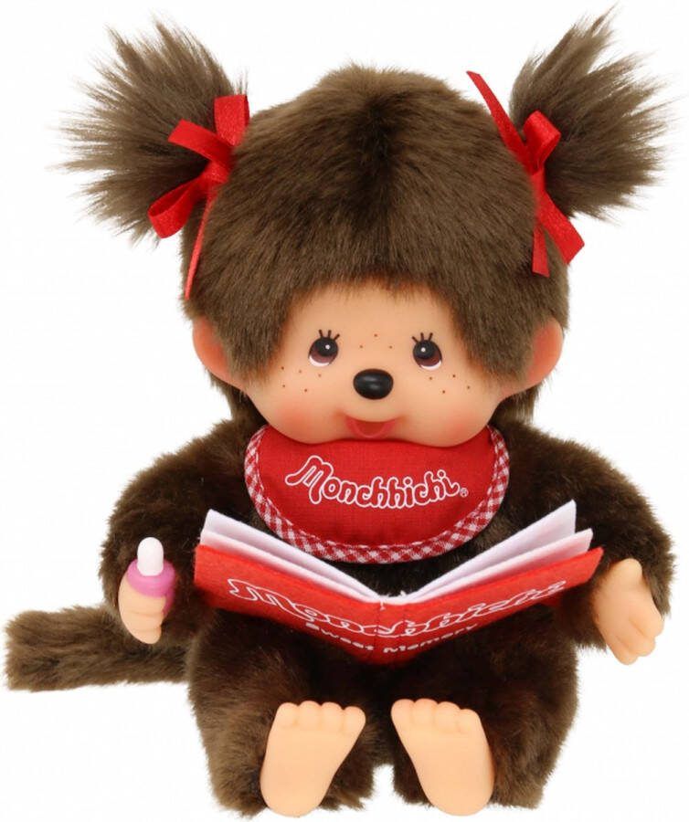 Monchhichi Monchichi Meisje 20cm met Boek