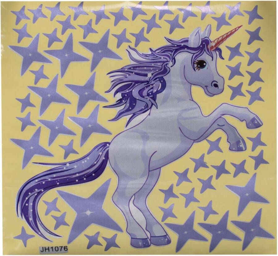 Mondoni Unicorn Star Muursticker maat:1 maat