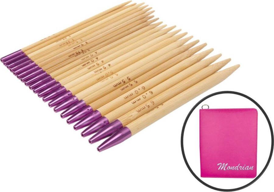 Mondrian Professionele Rondbreinaalden set Verwisselbaar 10 maten naalden 3.0-6.5mm 4 maten lengte 40-100cm