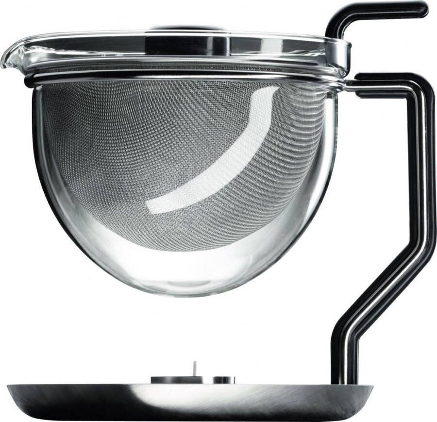 Mono Theepot 1.5 Liter met Warmhoudplaat RVS & Glas Design door Tassilo von Grolman