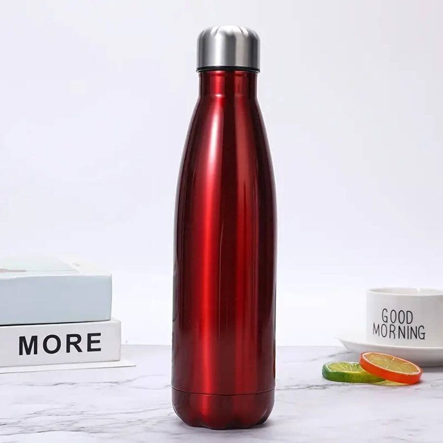MONOO Thermosfles 750ml Rood Dubbelwandige Thermosfles Drinkfles BPA Vrij Theefles Thermos