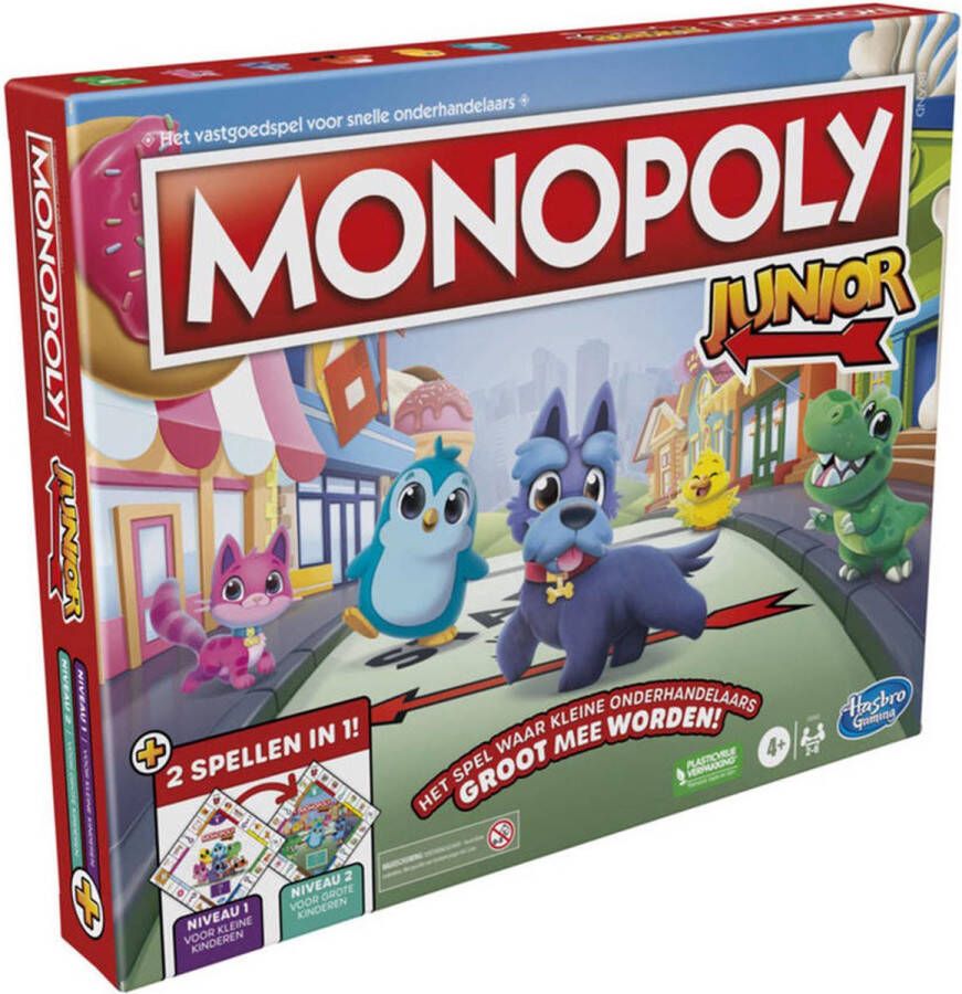 Hasbro Monopoly Junior 2-in-1 Kinderspel Bordspel