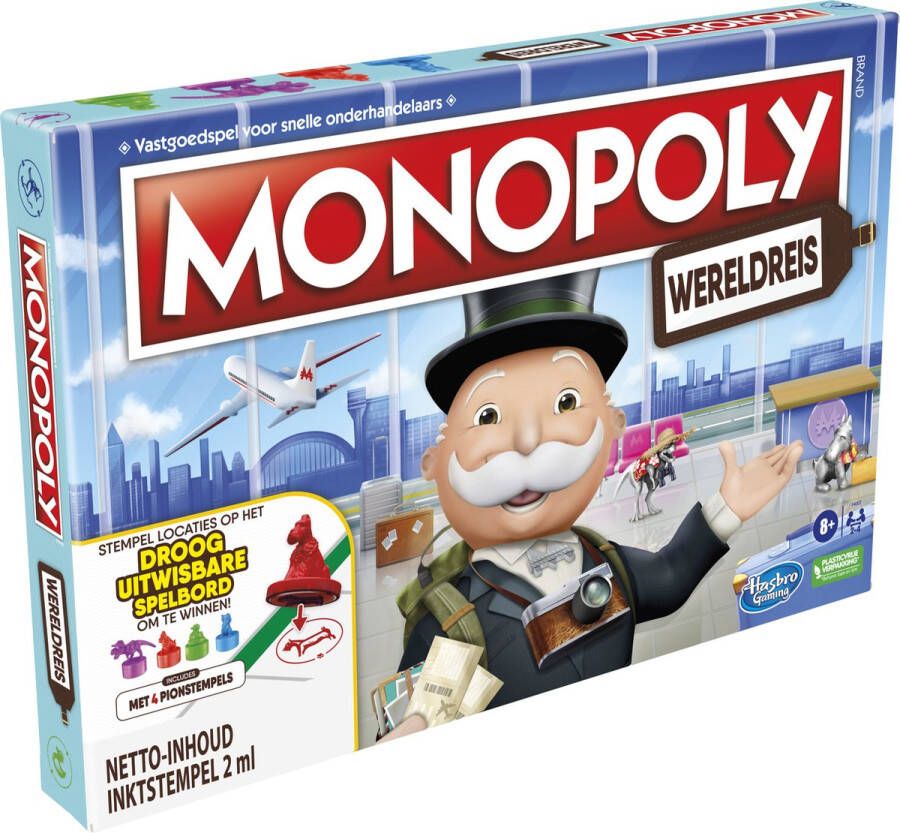 Monopoly Wereldreis Bordspel (Nederlandstalig)