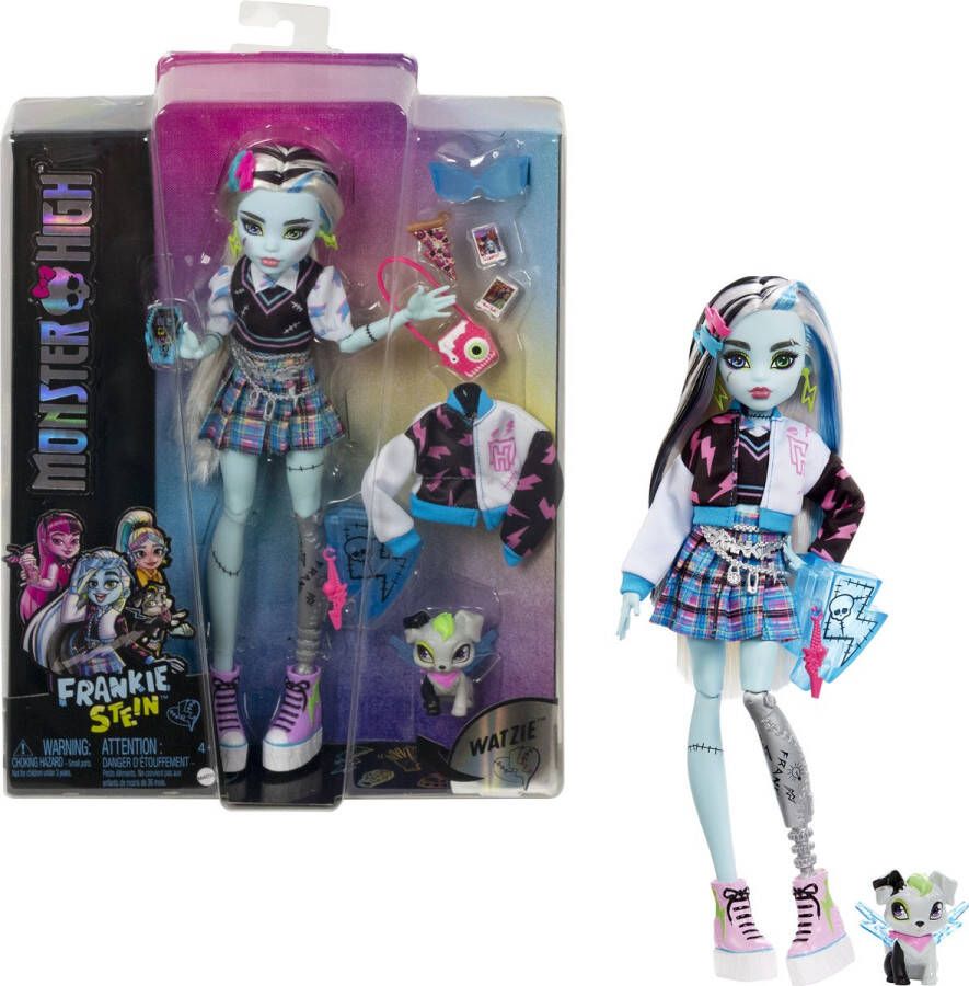 Monster High Frankie Stein met dier Pop 4 jaar en ouder HHK53 FASHION POP