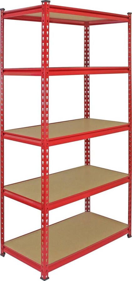 Monster Racking 5x Opbergrek – Z-Rax 90x45x183 Stellingkast – 1800kg max Magazijnrek – Voorraadkast Stellingrek – Legbordstelling – Opberg Rek Stelling Kast Magazijnrek