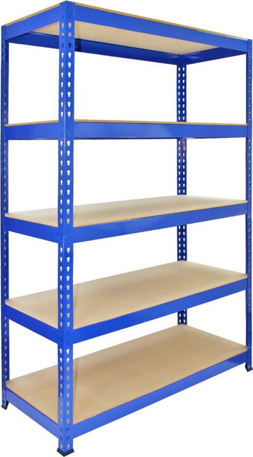 Monster Racking Q-Rax Blue Metal Shelving Units 120cm x 180cm x 50cm