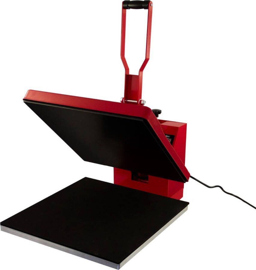 Monster Shop NL Heat Press Digitale Transfer Machine Sublimatie Printer 50 x 50cm Plat Clam Teflon Vel Touchscreen Display Instelbare Druk Inkt Vinyl 250°C DIY Professioneel T-shirt Bedrijf 10 Sublimatievellen
