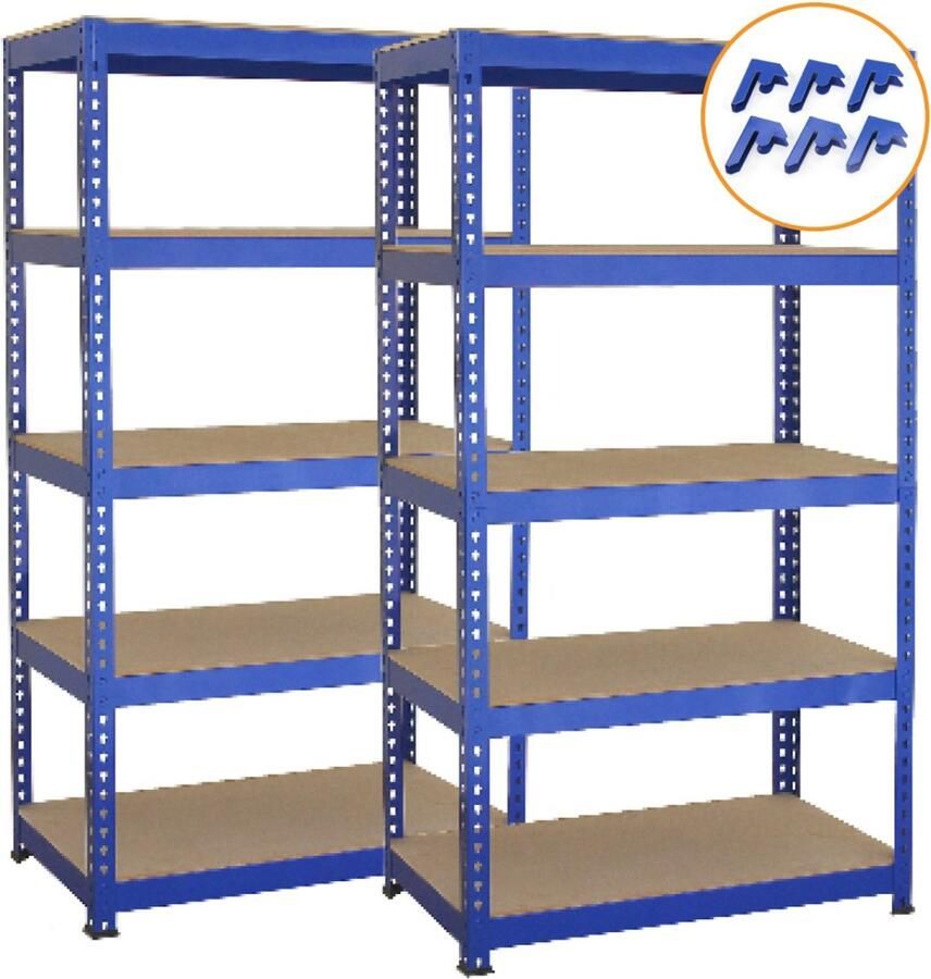 Monster Shop NL T-rax Stellingkasten + Werkbank Bundel 100% Boutloos opbergrekken metaal