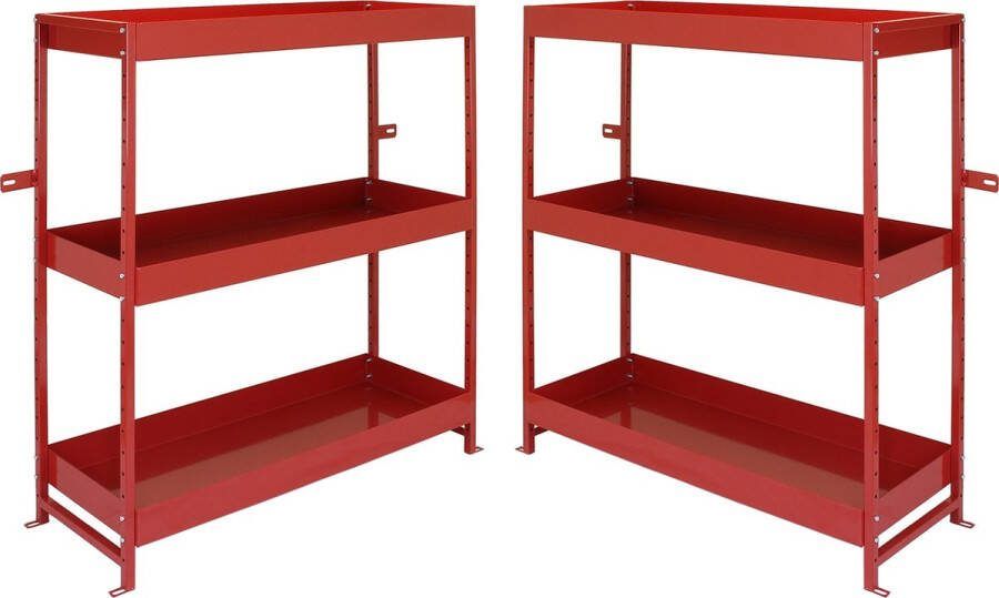 MonsterShop Monster Racking Vulkaan Metalen Bestelwagen Opbergrek Duo