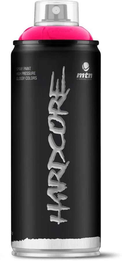 Montana Colors MTN Hardcore spuitverf Magenta Pink 400ml Hoge druk en glans afwerking