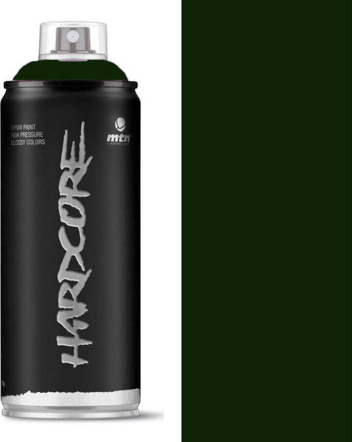 Montana Colors MTN Amazonegroene spuitverf 400ml hoge druk en glans afwerking