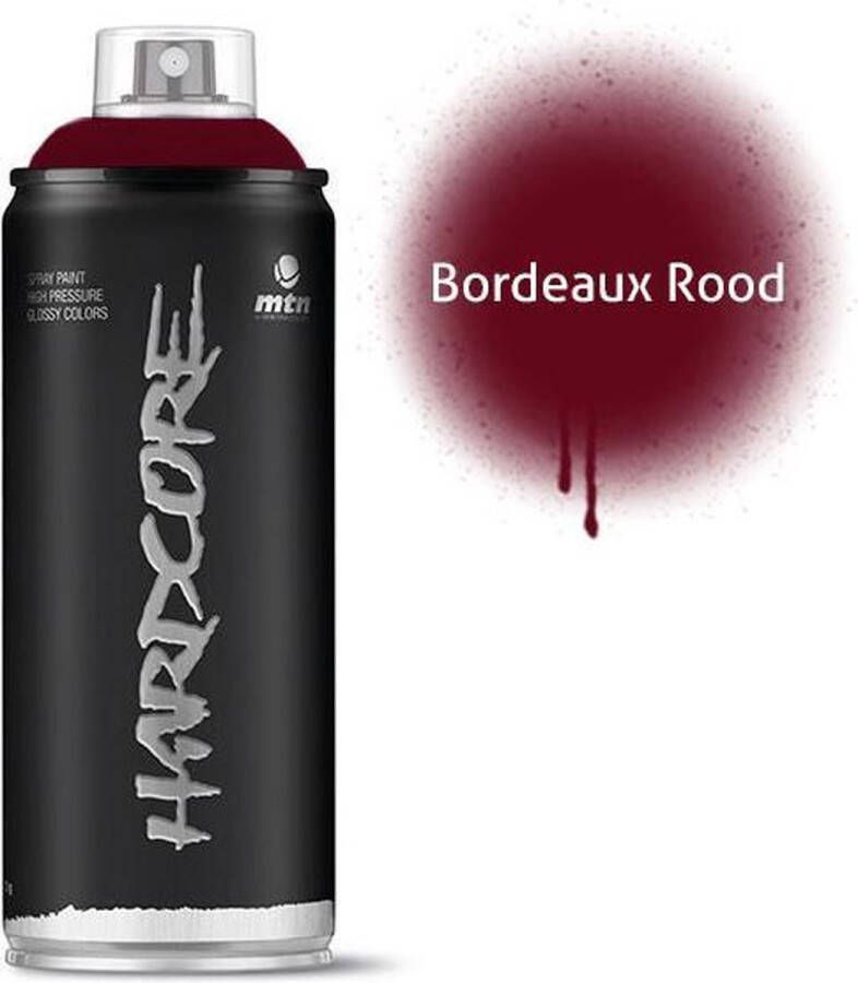 Montana Colors MTN Bordeaux Rode spuitverf 400ml hoge druk en glans afwerking