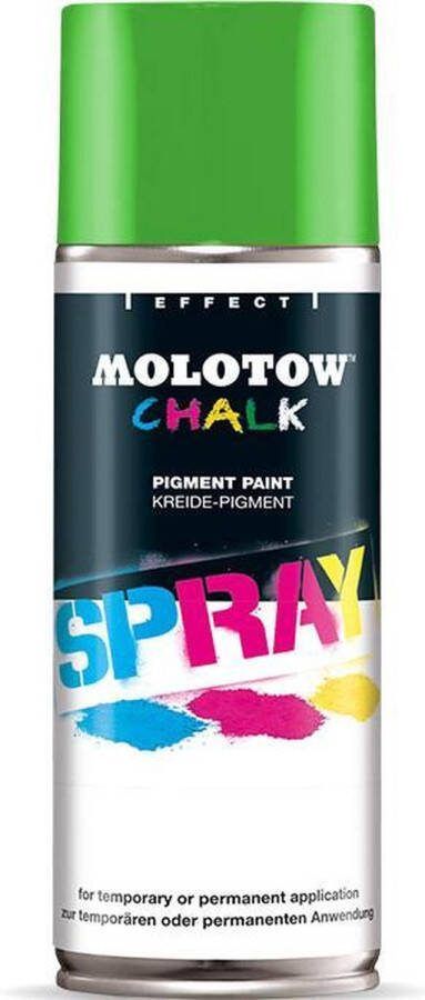 Montana Colors MTN Groene Krijtverf 400ml spuitbus krijtspray geschikt voor tijdelijke toepassingen
