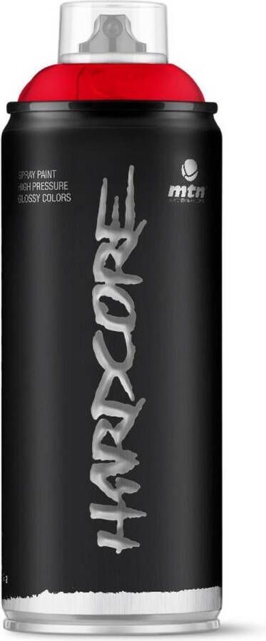 Montana Colors MTN Hardcore spuitverf Vivid Red 400ml Hoge druk en glans afwerking