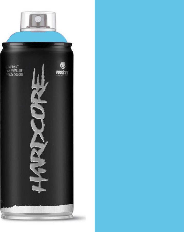 Montana Colors MTN Lichtblauwe spuitverf 400ml hoge druk en glans afwerking