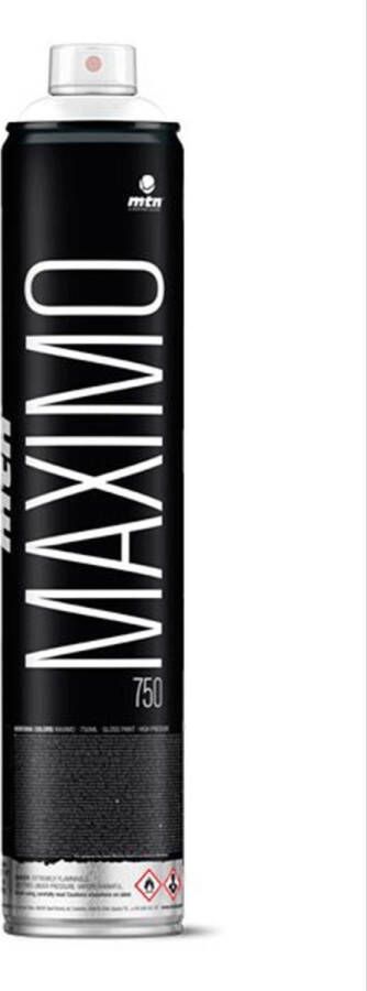 Montana Colors MTN Maximo 750ml Zwarte hoge druk glossy afwerking spuitverf