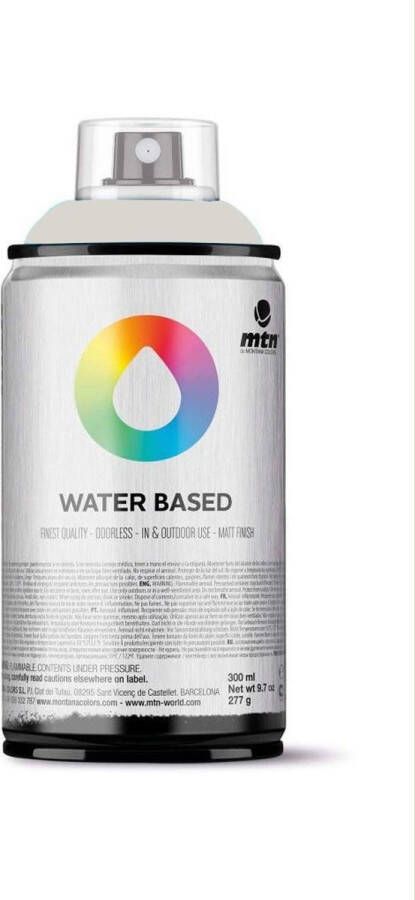 Montana Colors MTN Pastel warmgrijze waterbasis spuitverf 300ml lage druk en matte afwerking