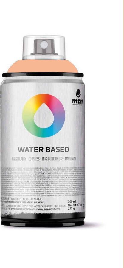 Montana Colors MTN Pasteloranje waterbasis spuitverf 300ml lage druk en matte afwerking