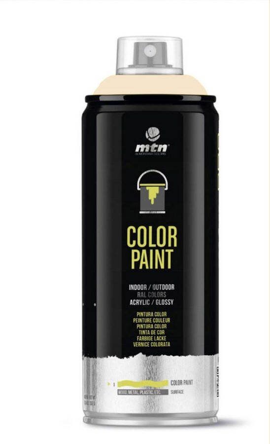 Montana Colors MTN PRO Color Paint – RAL-1015 Light Ivory Spuitverf – 400ml