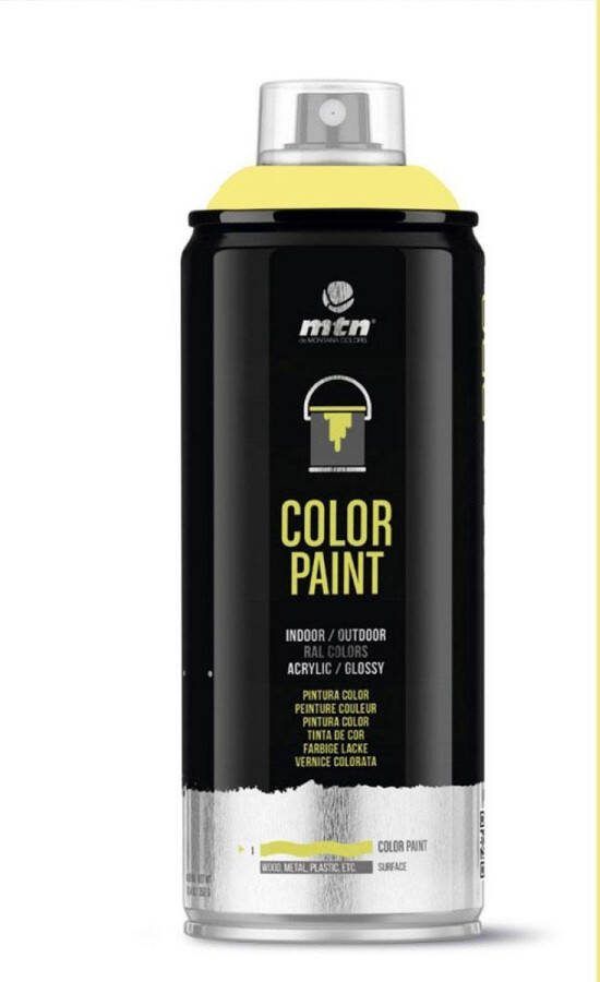Montana Colors MTN PRO Color Paint – RAL-1016 Sulfur Gele Spuitverf – 400ml