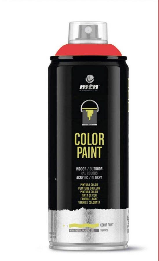 Montana Colors MTN PRO Color Paint – RAL-3020 Traffic Red Spuitverf – 400ml