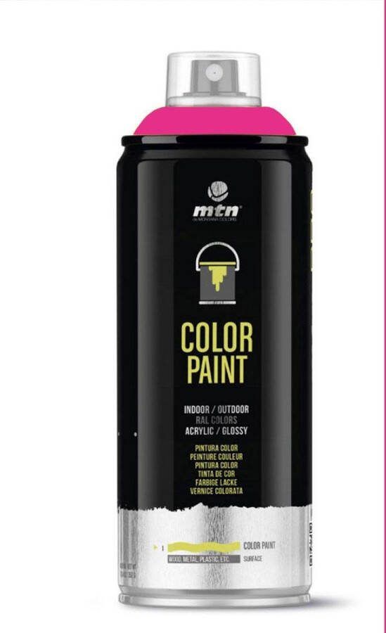 Montana Colors MTN PRO Color Paint – RAL-4010 Tele Magenta Spuitverf – 400ml
