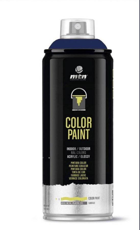 Montana Colors MTN PRO Color Paint – RAL-5013 Cobalt Blue Spuitverf – 400ml