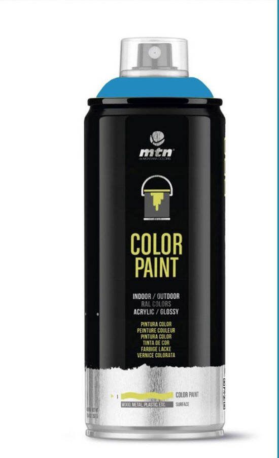 Montana Colors MTN PRO Color Paint – RAL-5015 Sky Blue Spuitverf – 400ml