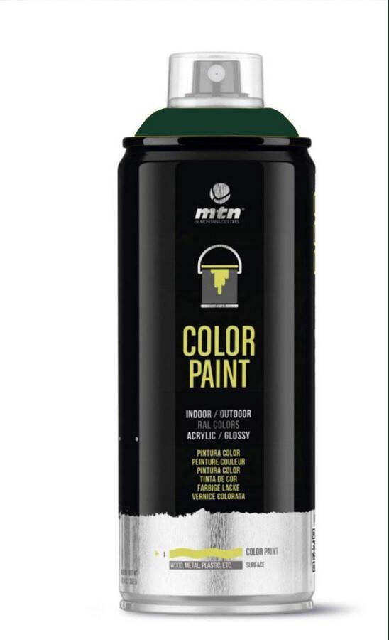 Montana Colors MTN PRO Color Paint – RAL-6009 Fir Green Spuitverf – 400ml