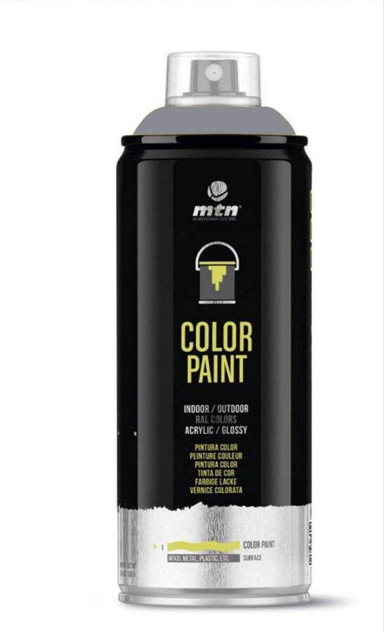 Montana Colors MTN PRO Color Paint – RAL-7001 Silver Grey Spuitverf – 400ml
