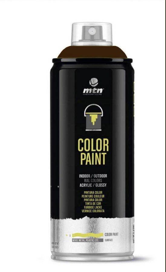 Montana Colors MTN PRO Color Paint – RAL-8014 Sepia Brown Spuitverf – 400ml