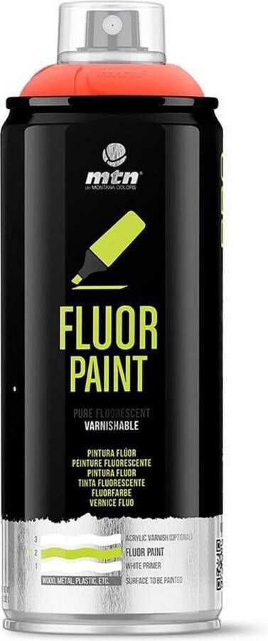 Montana Colors MTN PRO Fluor Spray Paint Red