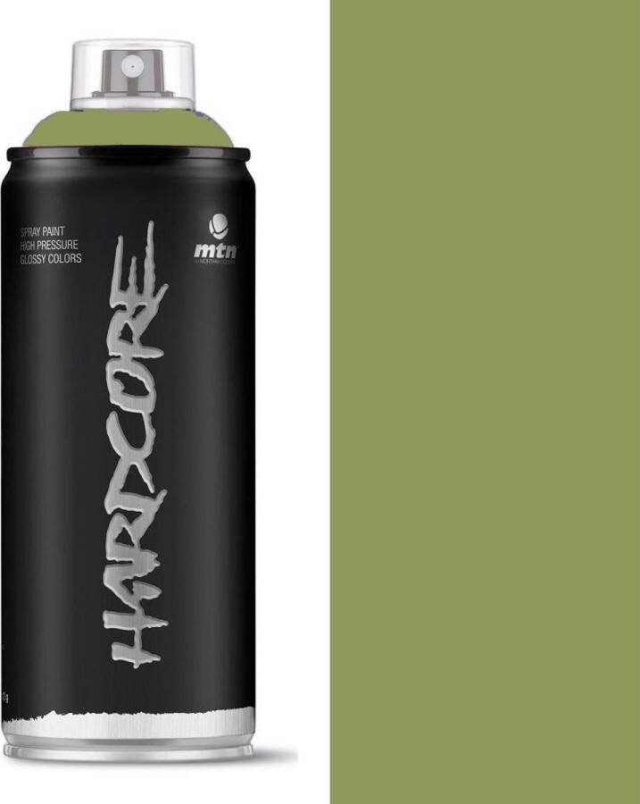 Montana Colors MTN Rambo Groene spuitverf 400ml hoge druk en glans afwerking