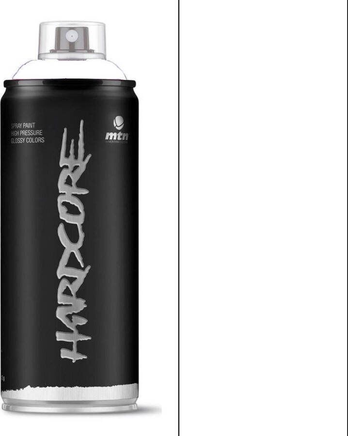 Montana Colors MTN Satijn Witte spuitverf 400ml hoge druk en satijnen afwerking