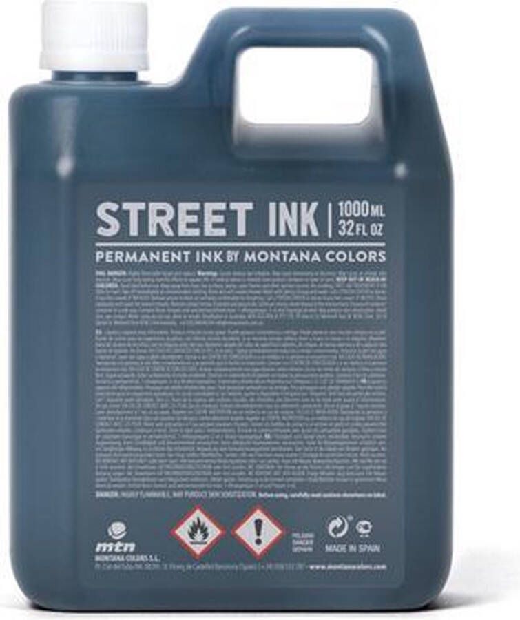 Montana Colors MTN Zwarte inkt 1 liter op alcohol gebaseerde inkt