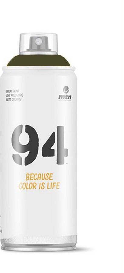 Montana Colors MTN94 Labyrint Groene spuitverf 400ml lage druk en matte afwerking