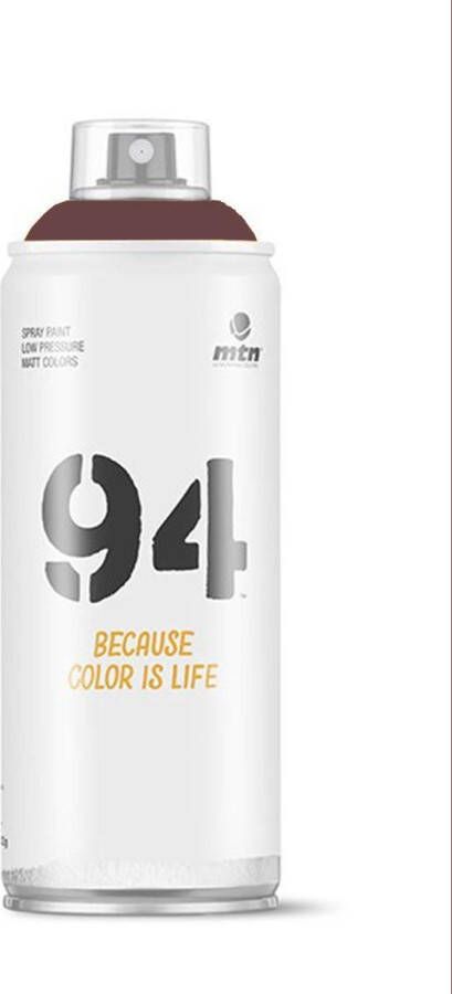 Montana Colors MTN94 Muskietbruine spuitverf 400ml lage druk en matte afwerking