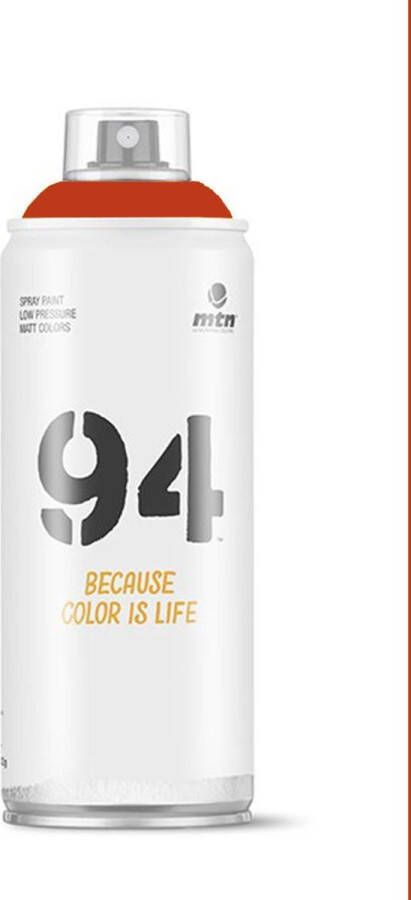 Montana Colors MTN94 Phoenix Oranje spuitverf 400ml lage druk en matte afwerking