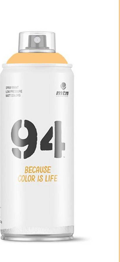Montana Colors MTN94 Plural Orange spuitverf 400ml lage druk en matte afwerking