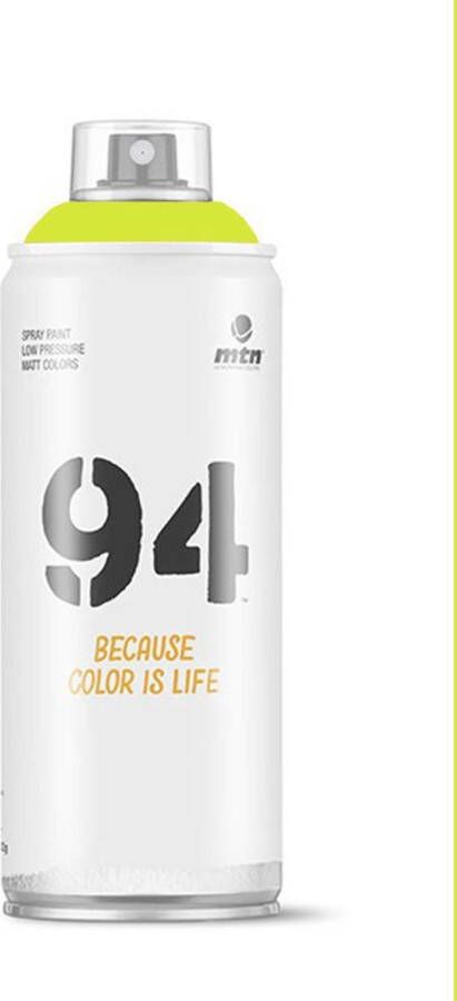 Montana Colors MTN94 Psycho Groene spuitverf 400ml lage druk en matte afwerking