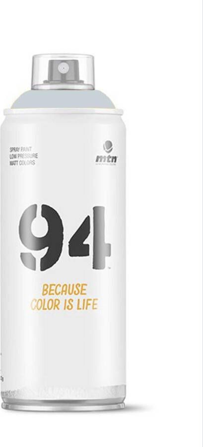 Montana Colors MTN94 Wolkgrijze spuitverf 400ml lage druk en matte afwerking