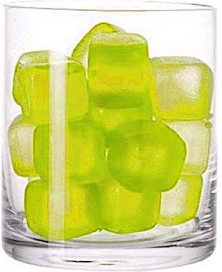 Montana Ijsblokjes Fresco 3 X 3 Cm Siliconen Geel 18 Stuks