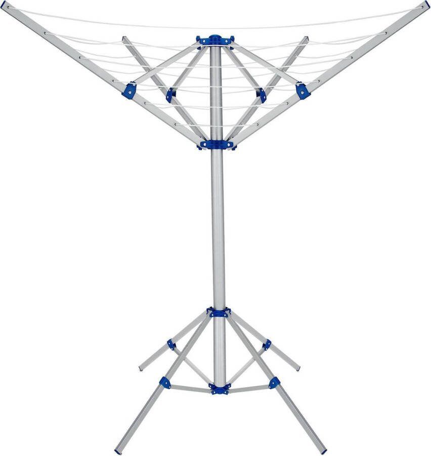 Monzana Aluminium Droogmolen 4 Armen 168x82x78cm Zilver