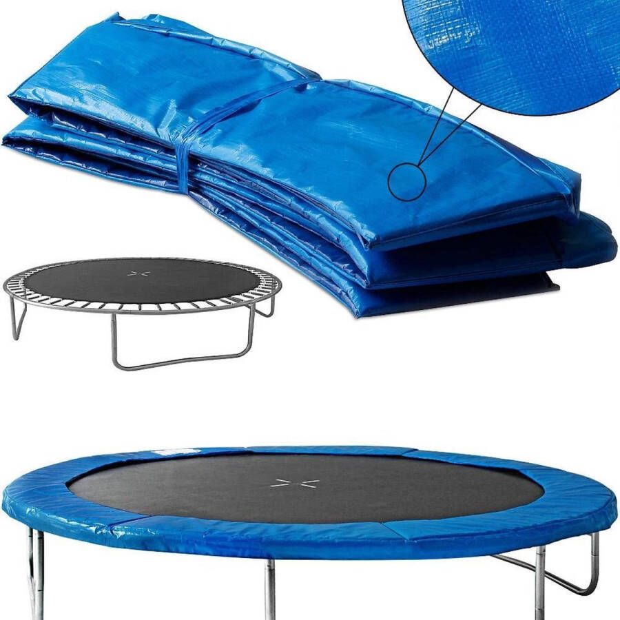 Monzana Beschermrand Trampoline Ø183cm Blauw