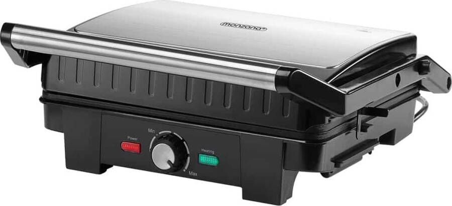 Monzana Contact Grill XXL 180° Inklapbaar BPA-vrij Anti-aanbak
